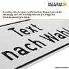 Betriebsausstattung24 Custom Left-Pointing Sign, 90 x 30 cm, Embossed Yellow Aluminum, Rounded Corners view 2