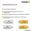 Betriebsausstattung24 Custom Left-Pointing Sign, 90 x 30 cm, Embossed Yellow Aluminum, Rounded Corners view 4