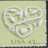 USA 4379BE 2008 Heart Stamp, Mint Never Hinged (MNH) view 1