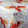 KEVKUS Oilcloth Tablecloth C146051 Poppies, Grain & Daisies, Selectable Shapes (Piped Edge with Plastic Band), Round 130 cm view 1