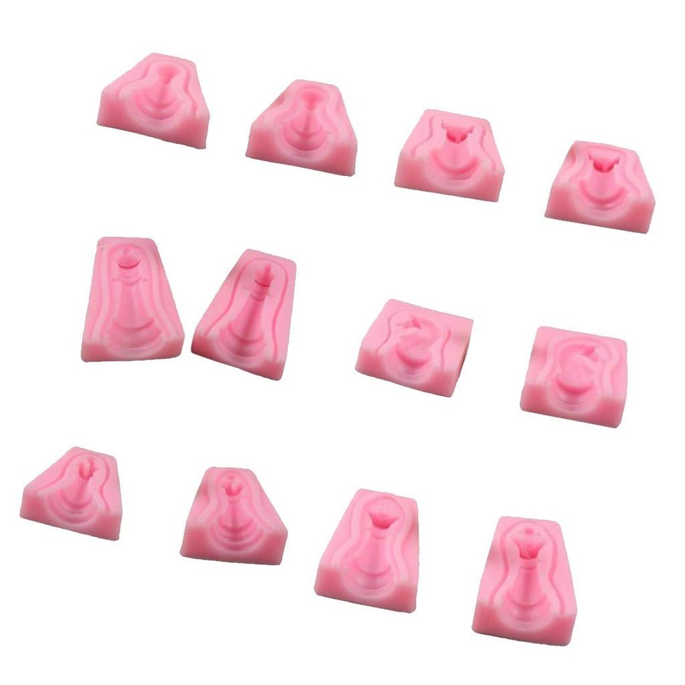 Tubayia 12-Piece 3D Chess Silicone Mold Set