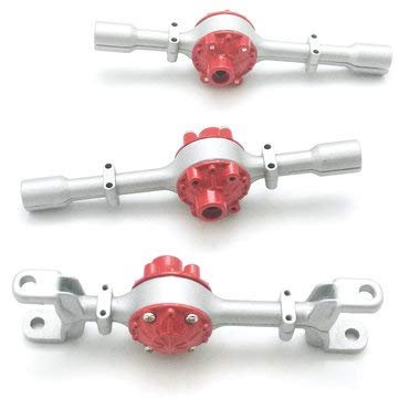 BliliDIY Metal 6x6 Front, Center & Rear Axle Housings for B16/B36 1/16 RC Cars, White