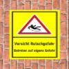Caution: Slippery Surface Sign, 15 x 10 cm, 3 mm Aluminum Composite view 2