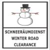 Melis-Folienwerkstatt Snow Removal Service Sign, 60 x 40 cm, 3 mm Rigid PVC view 1