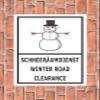 Melis-Folienwerkstatt Snow Removal Service Sign, 60 x 40 cm, 3 mm Rigid PVC view 2