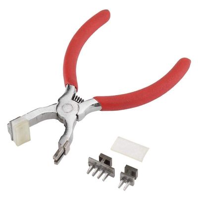 4 mm Leather Stitching Hole Punch Pliers, 2- and 4-Prong Interchangeable