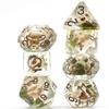 cusdie Polyhedral DND Dice Set, Skull with Seaweed view 2