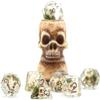cusdie Polyhedral DND Dice Set, Skull with Seaweed view 4