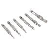 6-Piece HSS Drill Tap Bit Set, 1/8" to 3/8", 1/4" Hex Shank view 3