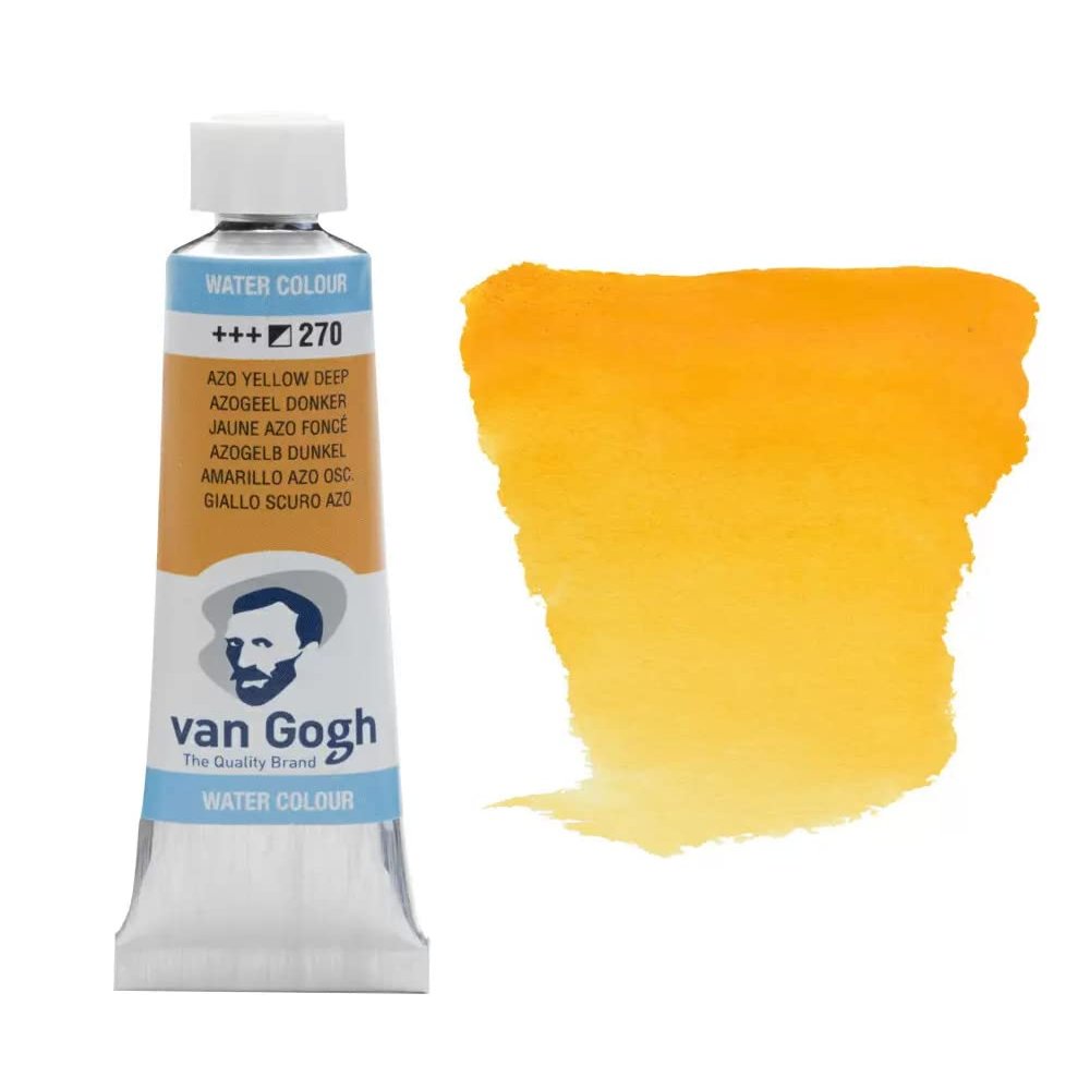 CREATIV DISCOUNT Watercolor Paint 10 ml, Azo Yellow Deep