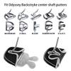BigTeeth Golf Putter Headcover for Odyssey Backstryke Center-Shafted Putters, Black view 3