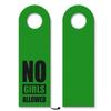 Children's Room Door Hanger, Green – “No Girls Allowed” view 1