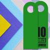 Children's Room Door Hanger, Green – “No Girls Allowed” view 2