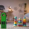 Children's Room Door Hanger, Green – “No Girls Allowed” view 3