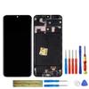 swark A-MOLED Display Compatible with Galaxy A20 (2019) A205 SM-A205F/DS, SM-A205FN/DS, 6.4-inch Black LCD Touchscreen Digitizer Assembly with Frame, Glass and Tools view 1