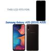 swark A-MOLED Display Compatible with Galaxy A20 (2019) A205 SM-A205F/DS, SM-A205FN/DS, 6.4-inch Black LCD Touchscreen Digitizer Assembly with Frame, Glass and Tools view 3