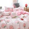 Meiju Mateju Peach Print Microfiber Bedding Set, 200 x 200 cm, 3-Piece view 2