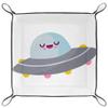 BestIdeas Square Storage Basket, 20.5 x 20.5 cm, Rain Cloud with Unhappy Face, Large view 2