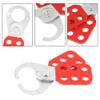 Jacksking Lockout Hasp, Steel Safety Lockout Hasp with Plastic-Coated Body, Red view 3