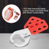 Jacksking Lockout Hasp, Steel Safety Lockout Hasp with Plastic-Coated Body, Red view 4