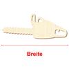 Wood Chainsaw Craft Cutout, 12 cm, 50-Pack view 3