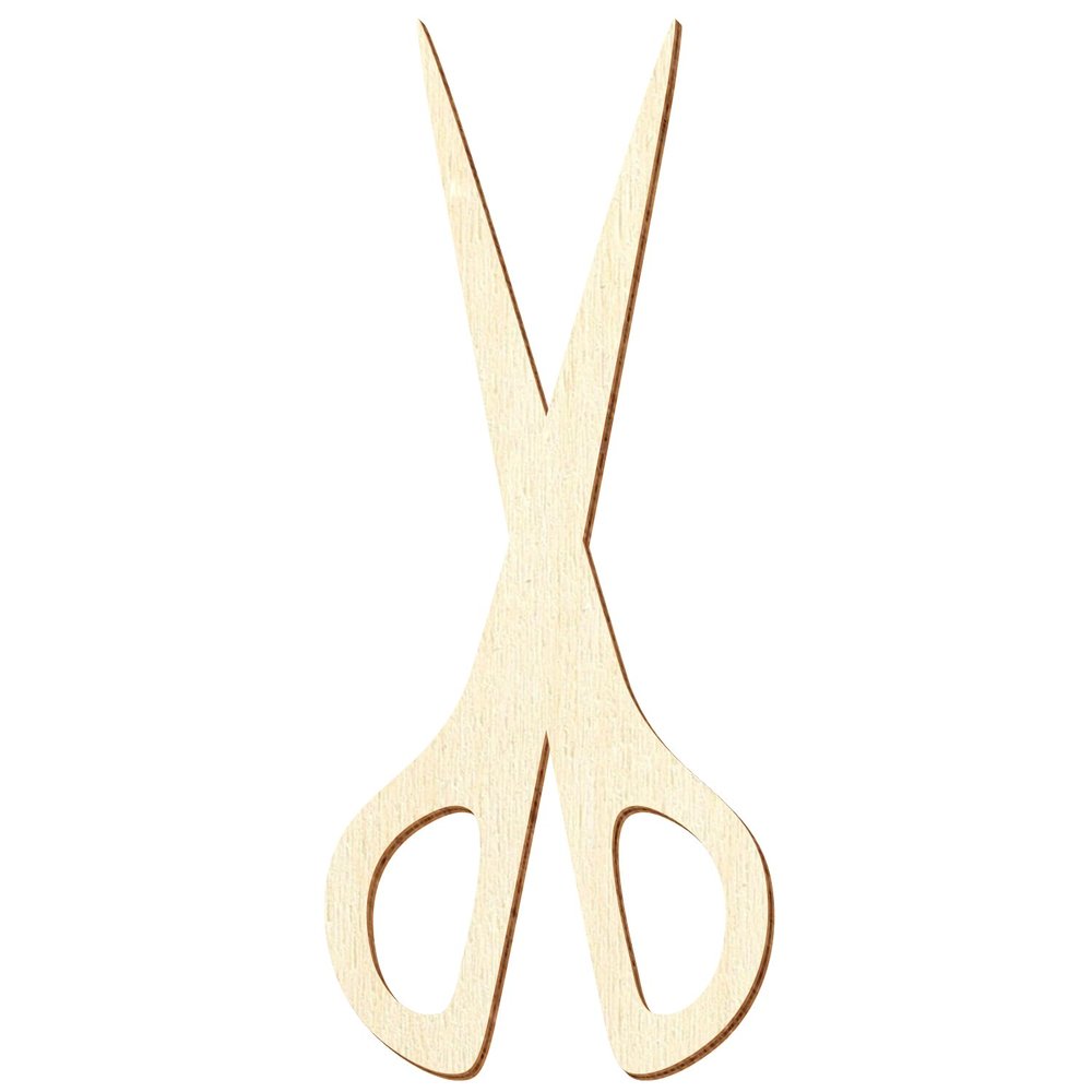 Wooden Scissors for Crafts and Décor, 5–50 cm, 43 cm, Pack of 100