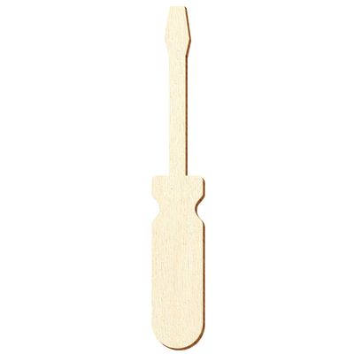 Wooden Screwdriver Shape, 14 cm, Pack of 25