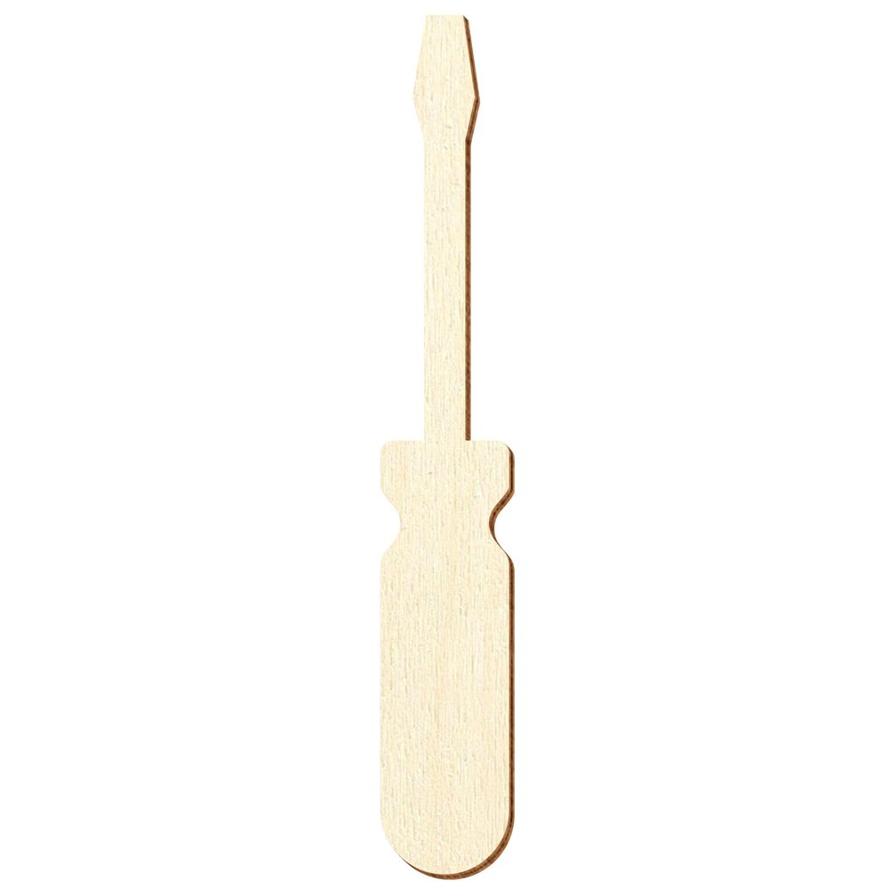 Wooden Screwdriver Shape, 14 cm, Pack of 25