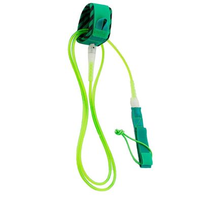 Tenlacum Surf Leash for Surfboards, Green, 10 ft, 6 mm Diameter