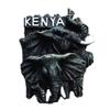 3D Kenyan Elephant Refrigerator Magnet – Africa Souvenir view 1