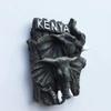 3D Kenyan Elephant Refrigerator Magnet – Africa Souvenir view 2