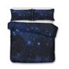 Mateju 3D Interstellar Duvet Cover Set, 3-Piece, Soft, Zippered, 135 x 200 cm, Starlight view 2