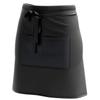 Ferocity Short Personalized Waist Apron with Pockets, Black with Logo [074] view 3