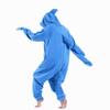 dressfan Unisex Shark Costume Onesie Pajamas for Adults, Dark Blue, L view 3
