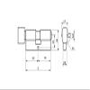KOTARBAU 30/40 Brass Thumbturn Profile Cylinder Lock view 2