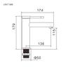 Ibergrif Bathroom Faucet, Brushed Stainless Steel, Gray, S view 2