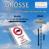 SCHILDER HIMMEL Customizable No Trucks Entrance Sign, 60 × 42 cm Aluminum Composite, No. 137 view 2