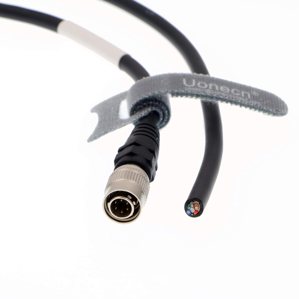 Uonecn High-Flex 6-Pin Hirose Plug Power Cable HR10A 7P 6S for Basler GigE AVT CCD Cameras, 3 m