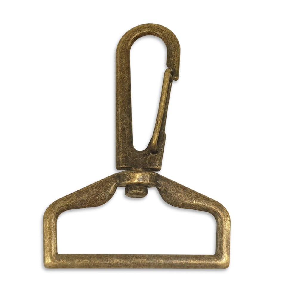Trimming Shop Metal Swivel Lobster Clasp for DIY Keychains, Handbags, Wallets and Pet Collars, Bronze, 32 mm