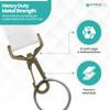 Trimming Shop Metal Swivel Lobster Clasp for DIY Keychains, Handbags, Wallets and Pet Collars, Bronze, 32 mm view 4