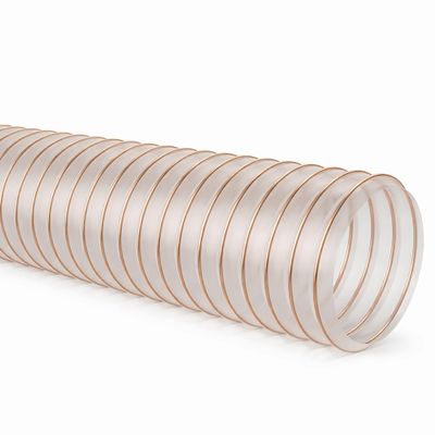 AWM PU Dust Collection Hose 0.4 mm | Antistatic, Flame-Retardant Spiral Hose | Made in Germany | Sold by the Meter | 200 mm
