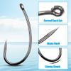 Barbless Curve-Shank Carp Hooks, 100-Piece Set view 2
