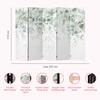 decomonkey Indoor Floral Room Divider, 225 x 172 cm, 5 Panels, Abstract view 2