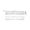 SOTECH 1 Pair Full-Extension Drawer Slides KV1-70-H51-L850-NF, 850 mm view 4