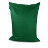 BuBiBag Beanbag – Rectangular Edgeless Floor Cushion, Indoor & Outdoor, Dark Green, 150 x 120 cm view 1