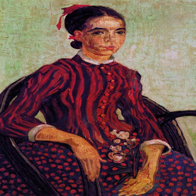 1art1 Vincent van Gogh XXL Poster La Mousmé in an Armchair, 1888, 120 x 80 cm