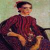 1art1 Vincent van Gogh XXL Poster La Mousmé in an Armchair, 1888, 120 x 80 cm view 1