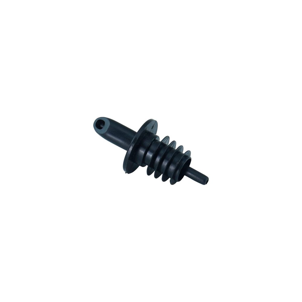 10 Bottle Pourers, Plastic with Vent Tube, Black