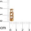 WedDecor Metal Double-Hole Cord Locks, Spring-Loaded Toggle Stoppers, Gold, 10-Pack view 3