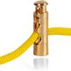 WedDecor Metal Double-Hole Cord Locks, Spring-Loaded Toggle Stoppers, Gold, 10-Pack view 4